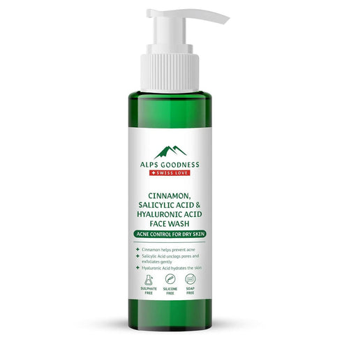 Alps Goodness Cinnamon Salicylic Acid and Hyaluronic Acid Facewash
